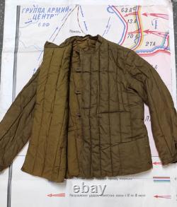 SOVIET Russian Army TELOGREIKA WW2 MILITARY WINTER JACKET FUFAIKA VATNIK Size 4