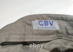 SWEDISH MILITARY Wool Cargo Pants Gray Greenish Heavy VTG NWT Army Surplus, 35 W