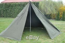 Set 2 Military Polish Army Poncho or 1 Tent. BIGGEST SIZE 3. New. Lavvu. Canvas
