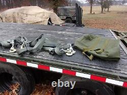 Set 2 Military Tow Strap Sling D Ring Shackle Clevis+chains 9 Ft+ Us Army Straps