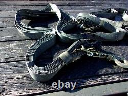 Set 2 Military Tow Strap Sling D Ring Shackle Clevis+chains 9 Ft+ Us Army Straps