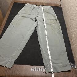 Shade 509 Army Pants VINTAGE 1940s 1950s COMBAT military cargo trousers OG 107