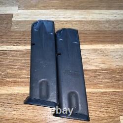 Sig M11 9mm, Lot of 2 Magazines, 10rd Govt Issued LE Military Army Surplus