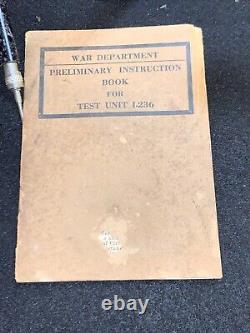 Signal Corps US Army Military WW2 Test Unit 1-236 telegraphy teletypewriter RARE