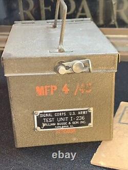 Signal Corps US Army Military WW2 Test Unit 1-236 telegraphy teletypewriter RARE