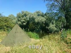 Size 2 New Polish Lavvu shelter military tent Set of 2 Canvas Ponchos 1972-2004