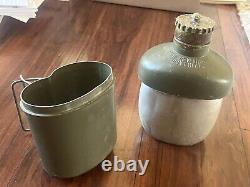 South African Army SADF Military Canteen Rhodesia 1970s with Cup & Cover