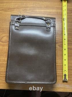 Soviet Vintage Officer Leather Map Case Tablet Bag Military Army Field Gear USSR