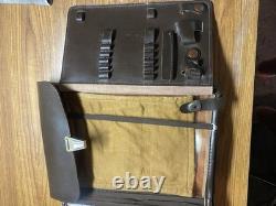 Soviet Vintage Officer Leather Map Case Tablet Bag Military Army Field Gear USSR