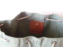 Superb Swiss Army Military Sea bag backpack Canvas Leather Seesack 1968 Vintage