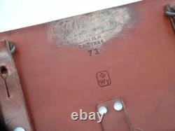 Superb Swiss Soldier Army Leather Shoulder Bag Officier Switzerland Surplus 1973