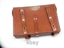 Superb Swiss Soldier Army Leather Shoulder Bag Officier Switzerland Surplus 1973