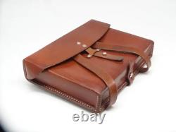 Superb Swiss Soldier Army Leather Shoulder Bag Officier Switzerland Surplus 1973