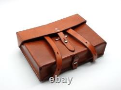 Superb Swiss Soldier Army Leather Shoulder Bag Officier Switzerland Surplus 1988