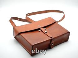 Superb Swiss Soldier Army Leather Shoulder Bag Officier Switzerland Surplus 1988