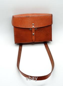 Superb Swiss Soldier Army Leather Shoulder Bag Officier Switzerland Surplus 1988