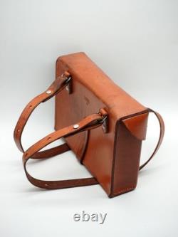 Superb Swiss Soldier Army Leather Shoulder Bag Officier Switzerland Surplus 1988