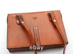Superb Swiss Soldier Army Leather Shoulder Bag Officier Switzerland Surplus 1988