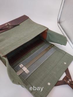 Superb Vintage Swiss Army Military Ammo/Tool Bag Leather Pouch 1967 STGW 57+90