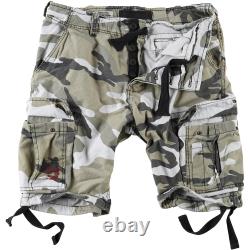 Surplus Army Airborne Vintage Cargo Pants Mens Military Shorts Washed Urban Camo