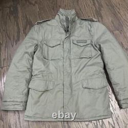 Surplus Raw Vintage Paratrooper Military Army Winter Jacket Olive Washed