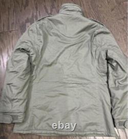 Surplus Raw Vintage Paratrooper Military Army Winter Jacket Olive Washed