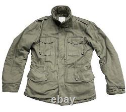 Surplus Raw Vintage Paratrooper Winter Jacket Mens L Olive Military Field Coat