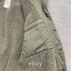 Surplus Raw Vintage Paratrooper Winter Jacket Mens L Olive Military Field Coat