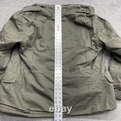 Surplus Raw Vintage Paratrooper Winter Jacket Mens L Olive Military Field Coat