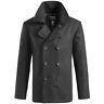 Surplus Us Navy Pea Coat Classic Style Warm Mens Army Reefer Jacket Wool Black
