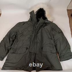 Surplus Vintage Military Parka Coat Men's M Green N-3B Extreme Cold Weather