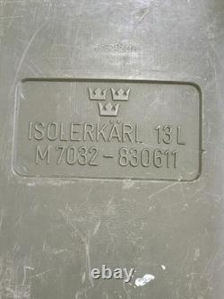 Swedish Military Field Cooler Insulated Food Container Army Surplus Camping