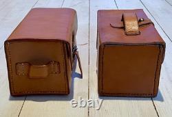Swedish Military Leather Medical Storage Bag Original Army Equipment Vintage