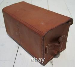 Swedish Military Leather Medical Storage Bag Original Army Equipment Vintage