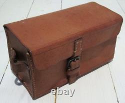 Swedish Military Leather Medical Storage Bag Original Army Equipment Vintage