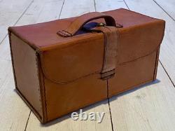 Swedish Military Leather Medical Storage Bag Original Army Equipment Vintage