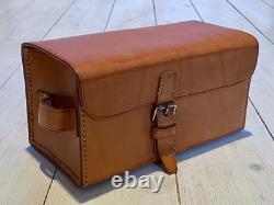 Swedish Military Leather Medical Storage Bag Original Army Equipment Vintage