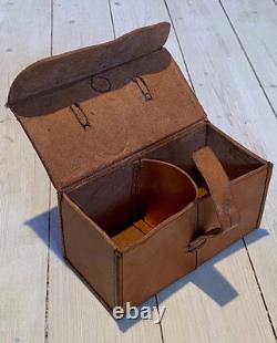 Swedish Military Leather Medical Storage Bag Original Army Equipment Vintage