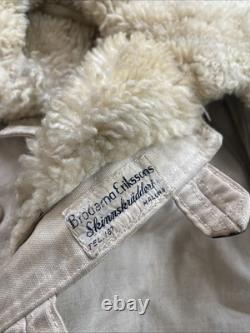Swedish army jacket Broderna Eriksson Sheepskin Vintage Military Needs TLC
