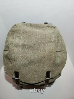 Swiss Army 1962 Vintage Leather and Canvas Military Heavy Duty Rucksack & Duffle