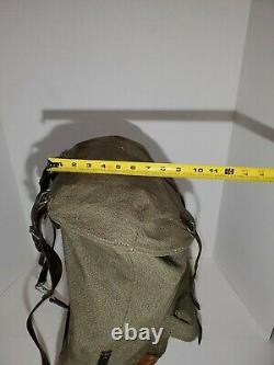 Swiss Army 1962 Vintage Leather and Canvas Military Heavy Duty Rucksack & Duffle