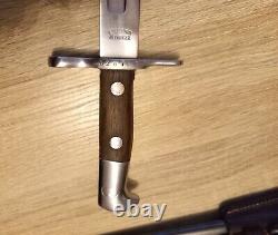 Swiss Army Bayonet Knife M1899 Schmidt Rubin Scabbard Frog 1WW 2WW NEUHAUSEN SIG