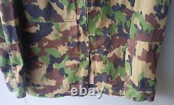 Swiss Army Camouflage Taz 90 Combat Jacket with Military Sleeve Chevron Size 48N