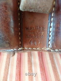 Swiss Army Cowhide Leather Backpack Rucksack 1944 Military Fur Vintage