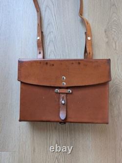 Swiss Army Leather Bag 1984 Vintage Officer Bag Medic Paramedic Military Bag WW2