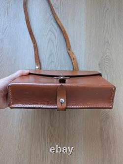 Swiss Army Leather Bag 1984 Vintage Officer Bag Medic Paramedic Military Bag WW2