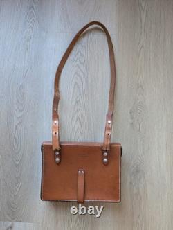 Swiss Army Leather Bag 1984 Vintage Officer Bag Medic Paramedic Military Bag WW2