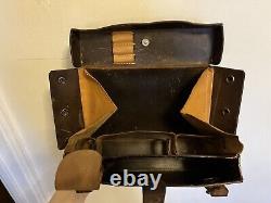 Swiss Army Leather Bag Folding Vintage Medic 1960's With Original Contents