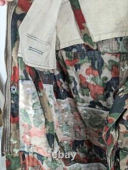 Swiss Army M83 Alpenflage Jacket Pant & Backpack Military Camouflage Uniform M70