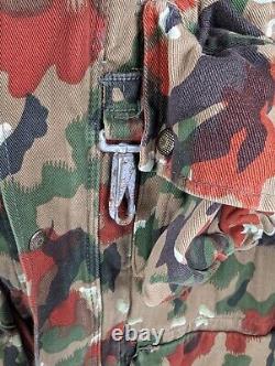 Swiss Army M83 Alpenflage Jacket Pant & Backpack Military Camouflage Uniform M70